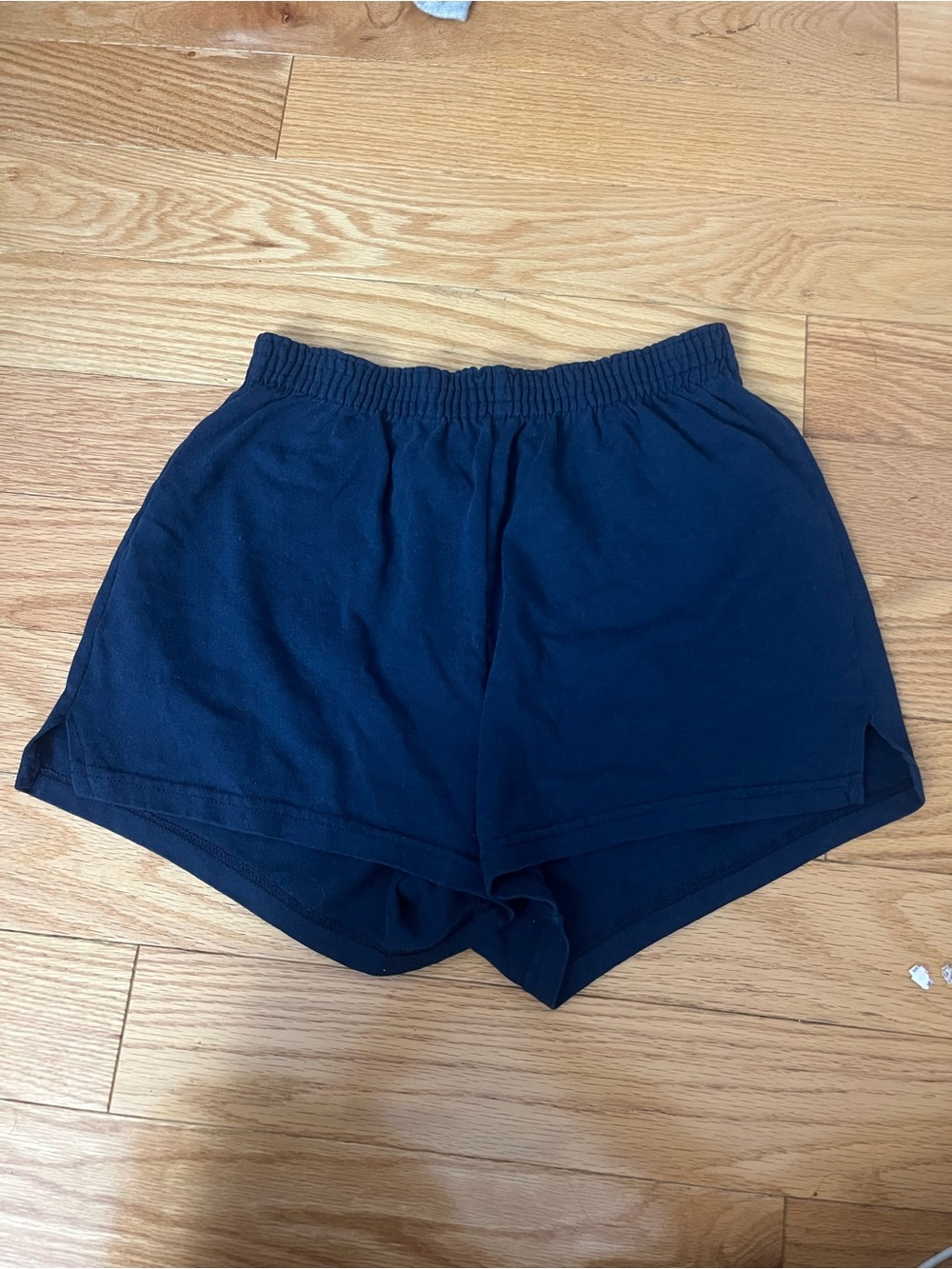 Women's Navy Elastic Waist Sofee Shorts